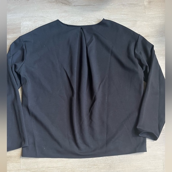 Uniqlo stretch double face pullover Black SZ L - Picture 6 of 6